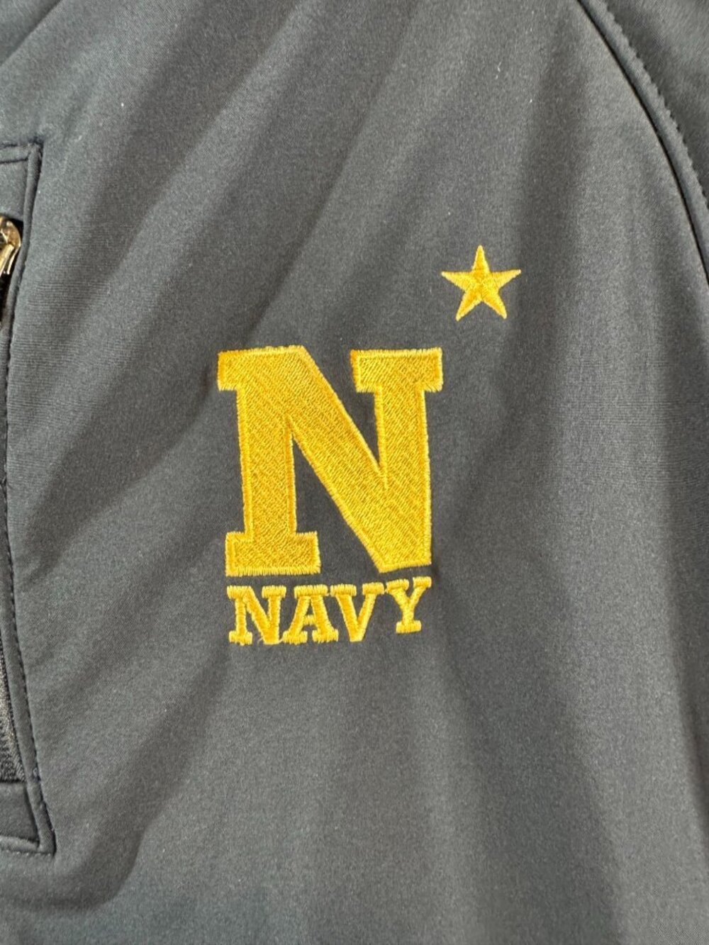 HK109 - Landway Soft Shell Jacket XL Navy N Star Embroidery Full Zip Fleece Line